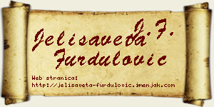 Jelisaveta Furdulović vizit kartica